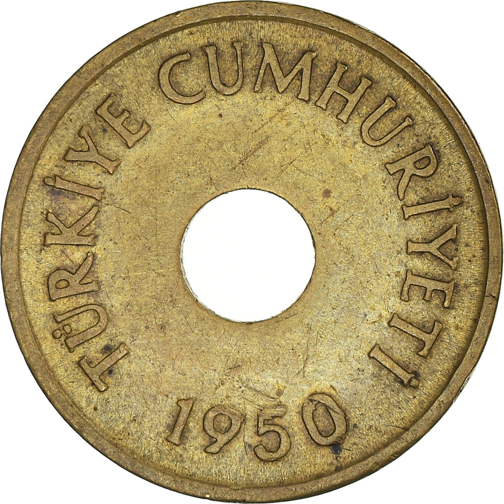 Monnaie, Turquie, Kurus, 1950, TTB, Laiton, KM:881