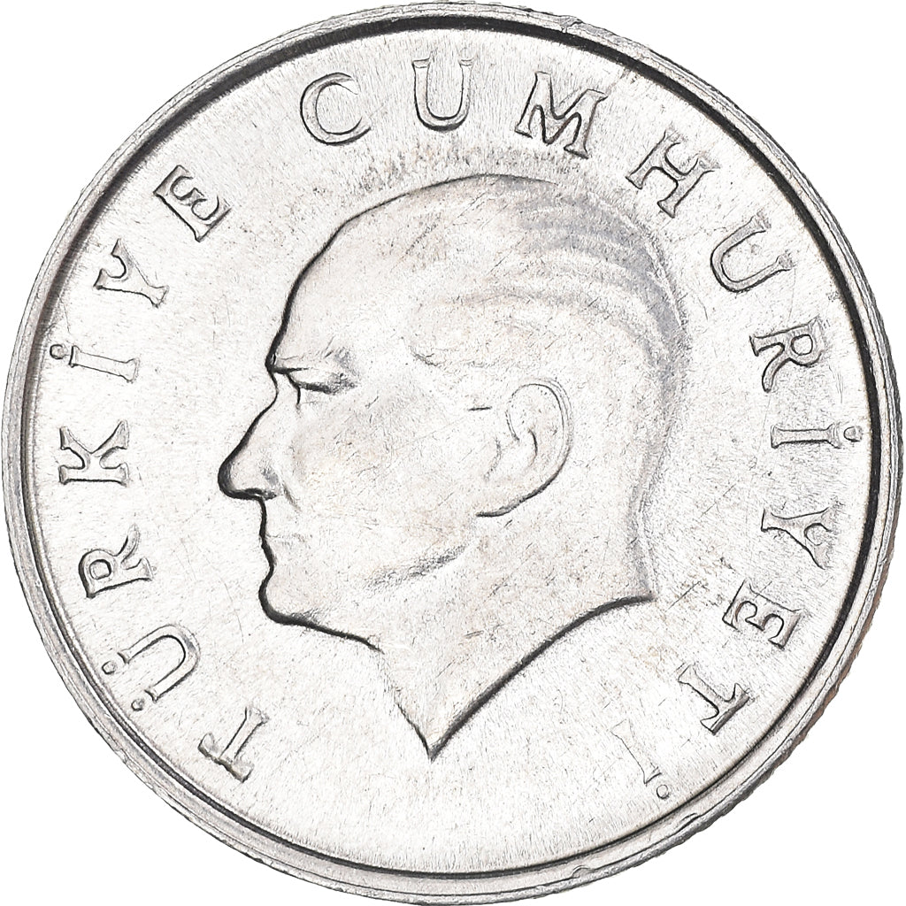 Coin, Turkey, 5 Lira, 1985, AU(50-53), Aluminum, KM:963