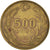 Moneda, Turquía, 500 Lira, 1990, BC+, Aluminio - bronce, KM:989