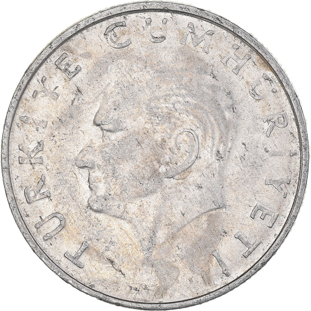 Moneda, Turquía, 25 Lira, 1987, MBC, Aluminio, KM:975
