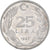 Moneda, Turquía, 25 Lira, 1987, MBC, Aluminio, KM:975