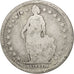 Coin, Switzerland, Franc, 1877, Bern, VG(8-10), Silver, KM:24