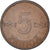 Moneda, Finlandia, 5 Pennia, 1970, MBC, Cobre, KM:45