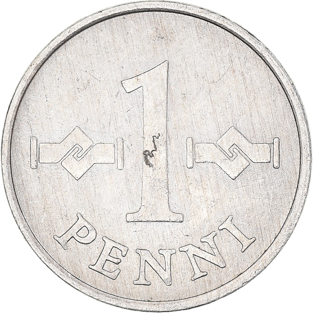 Coin, Finland, Penni, 1975, EF(40-45), Aluminum, KM:44a