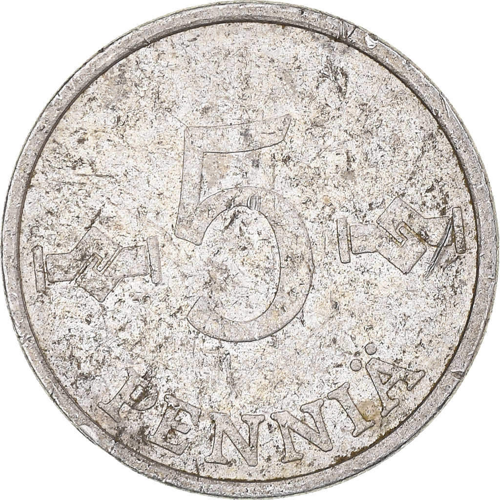 Monnaie, Finlande, 5 Pennia, 1980, TB, Aluminium, KM:45a