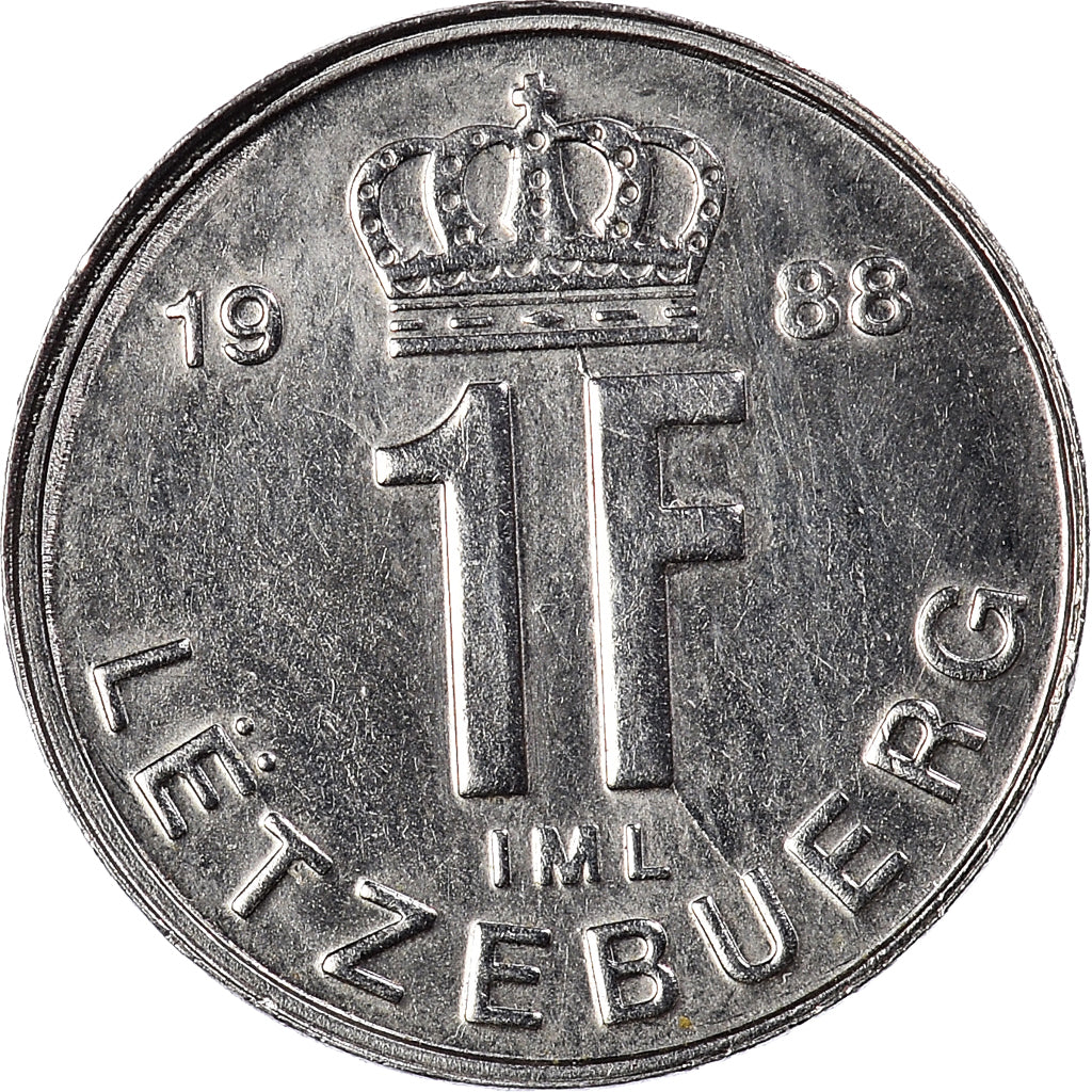 Monnaie, Luxembourg, Jean, Franc, 1988, SUP, Nickel plaqué acier, KM:63