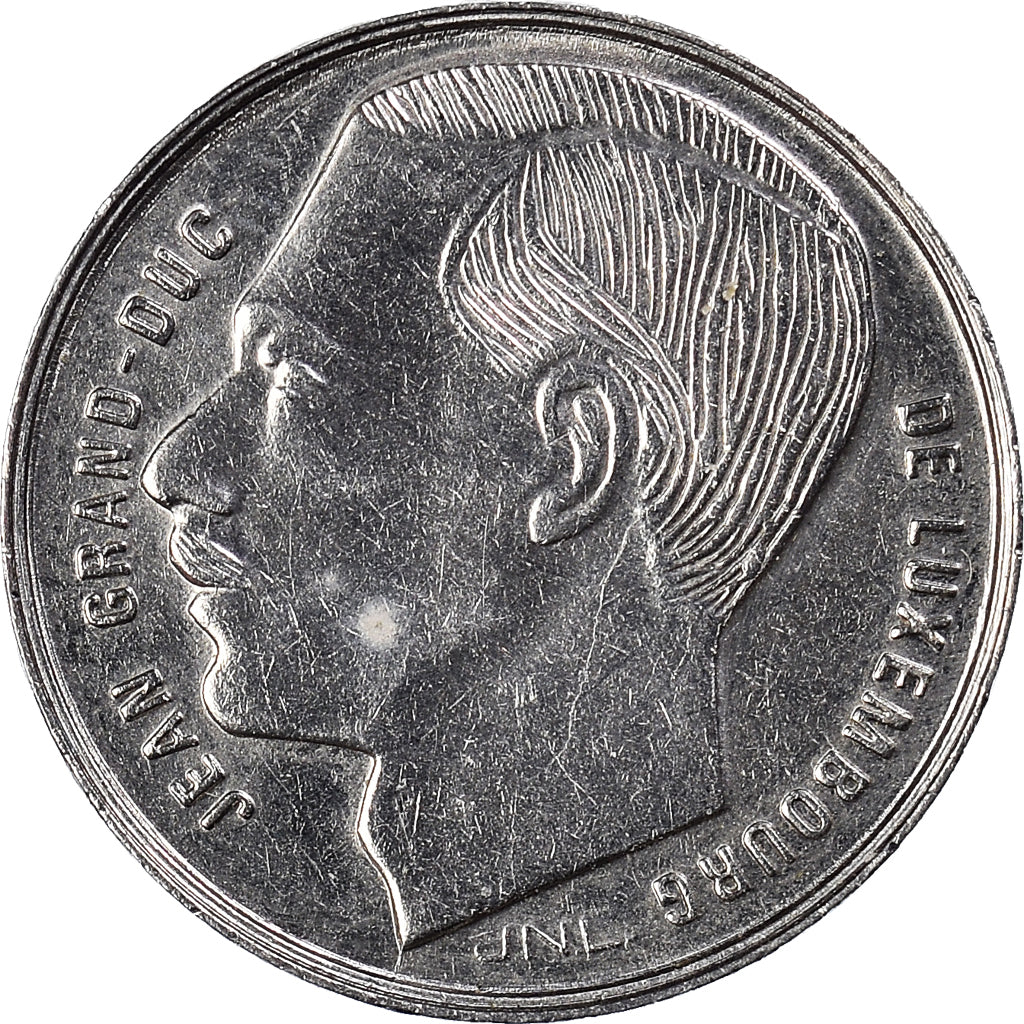 Monnaie, Luxembourg, Jean, Franc, 1988, TTB+, Nickel plaqué acier, KM:63