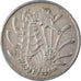 Coin, Singapore, 10 Cents, 1967, Singapore Mint, EF(40-45), Copper-nickel, KM:3