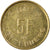 Moneta, Luksemburg, Jean, 5 Francs, 1989, EF(40-45), Aluminium-Brąz, KM:65