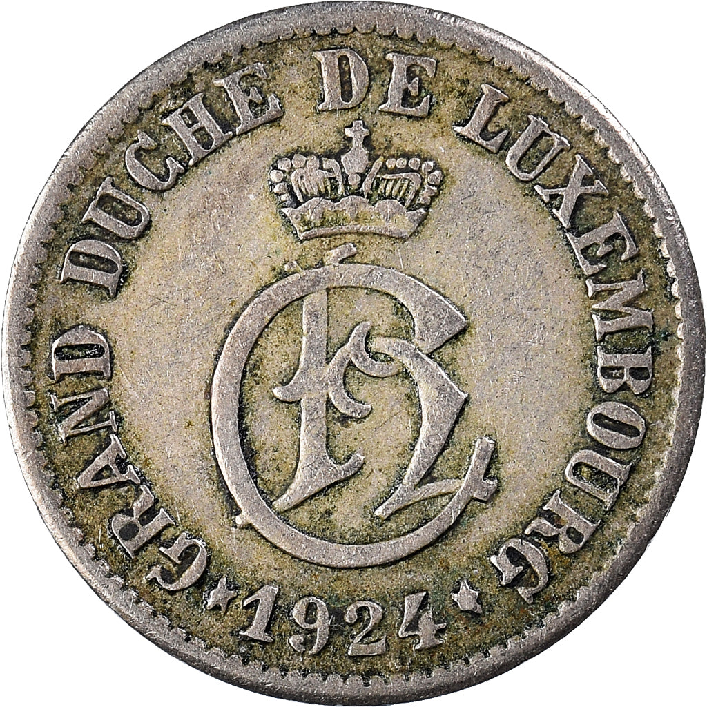 Coin, Luxembourg, Charlotte, 5 Centimes, 1924, EF(40-45), Copper-nickel, KM:33