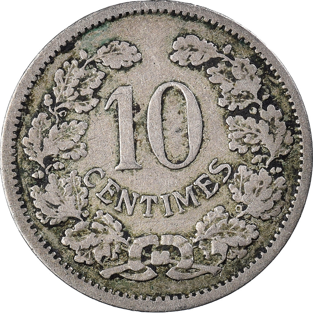 Moneda, Luxemburgo, Adolphe, 10 Centimes, 1901, BC+, Cobre - níquel, KM:25