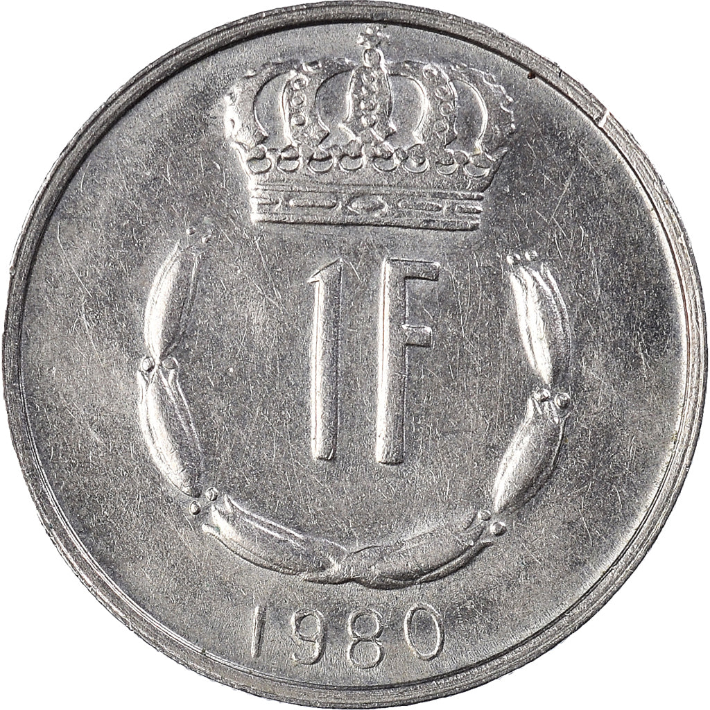Münze, Luxemburg, Jean, Franc, 1980, SS+, Kupfer-Nickel, KM:55