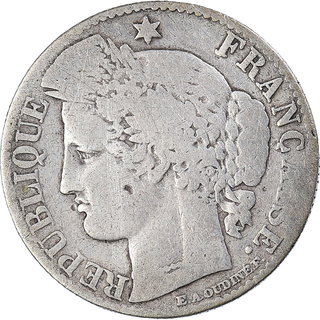 Coin, France, Cérès, 50 Centimes, 1888, Paris, F(12-15), Silver, KM:834.1
