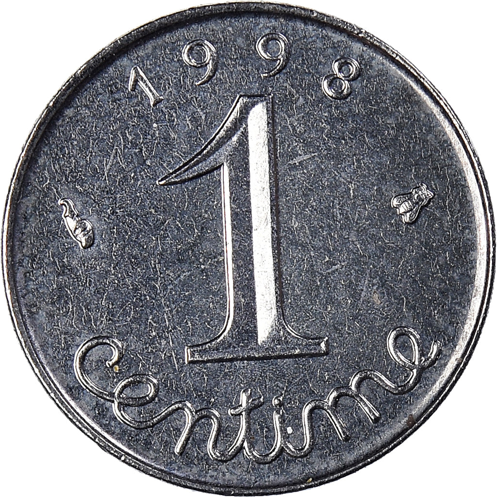 Coin, France, Épi, Centime, 1998, Paris, BU, MS(65-70), Stainless Steel, KM:928