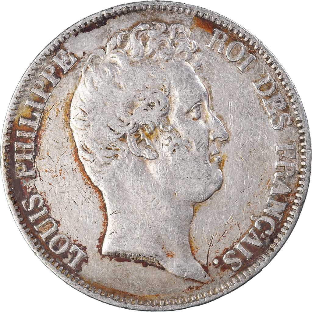 Coin, France, Louis-Philippe, 5 Francs, 1830, Paris, VF(30-35), Silver, KM:735.1
