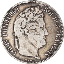 Coin, France, Louis-Philippe, 5 Francs, 1834, Lille, VF(20-25), Silver