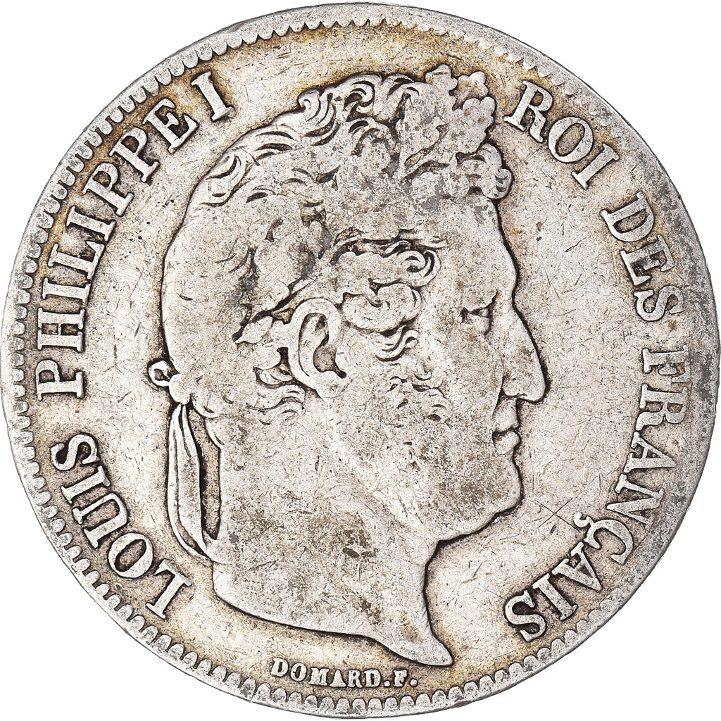 Coin, France, Louis-Philippe, 5 Francs, 1839, Lille, VF(20-25), Silver