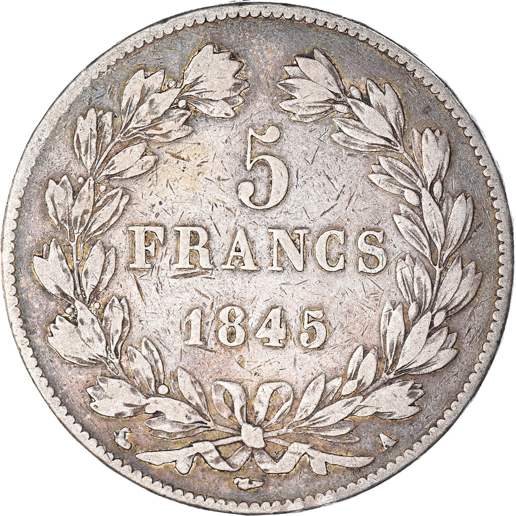 Monnaie, France, Louis-Philippe, 5 Francs, 1845, Paris, TB, Argent, KM:749.1