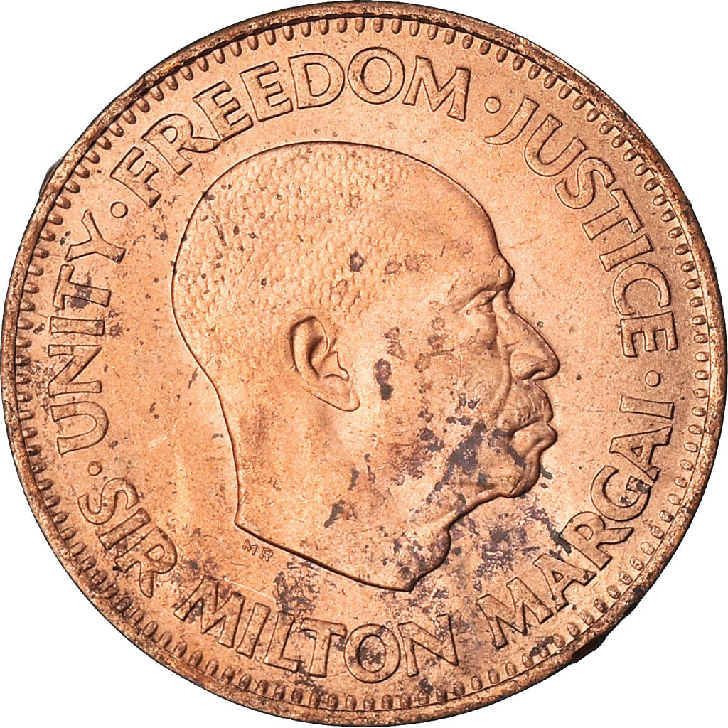 Coin, Sierra Leone, 1/2 Cent, 1964, British Royal Mint, AU(55-58), Bronze, KM:16