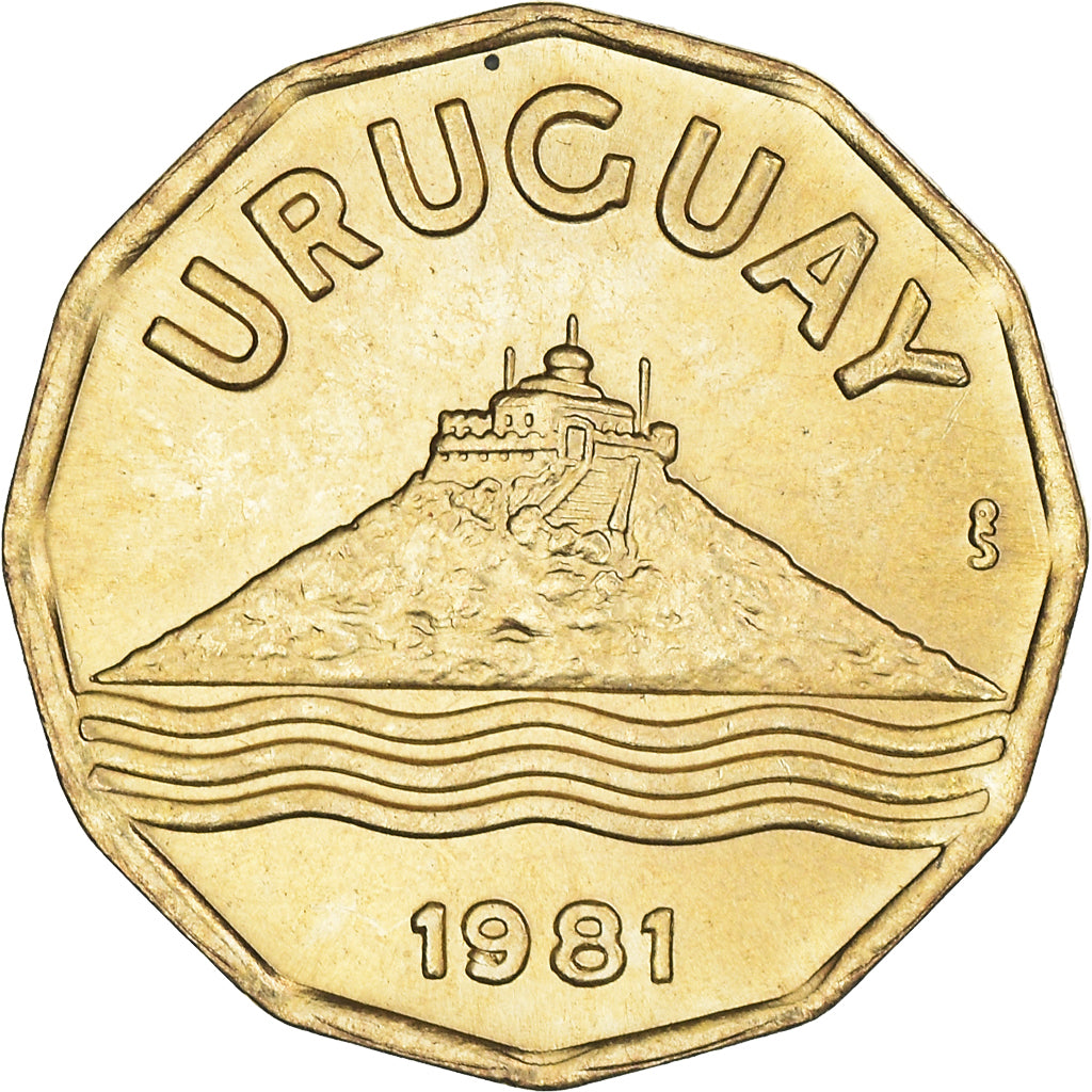 Coin, Uruguay, 20 Centesimos, 1981, Santiago, MS(63), Aluminum-Bronze, KM:67