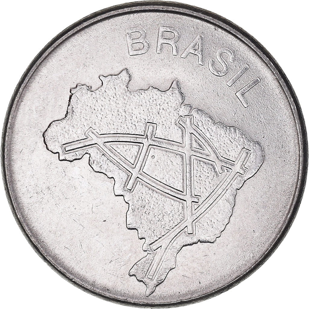 Coin, Brazil, 10 Cruzeiros, 1984, MS(60-62), Stainless Steel, KM:592.1