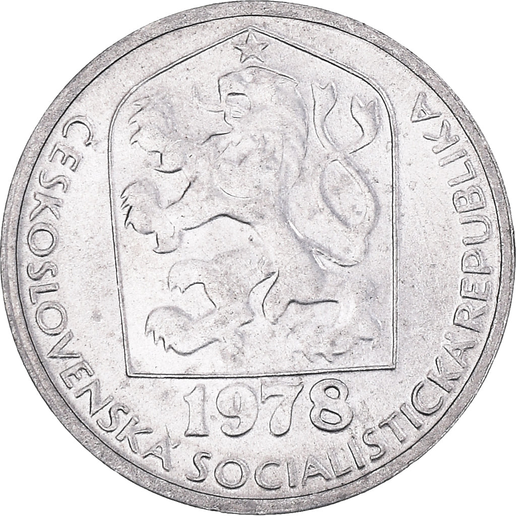 Coin, Czechoslovakia, 5 Haleru, 1978, MS(63), Aluminum, KM:86