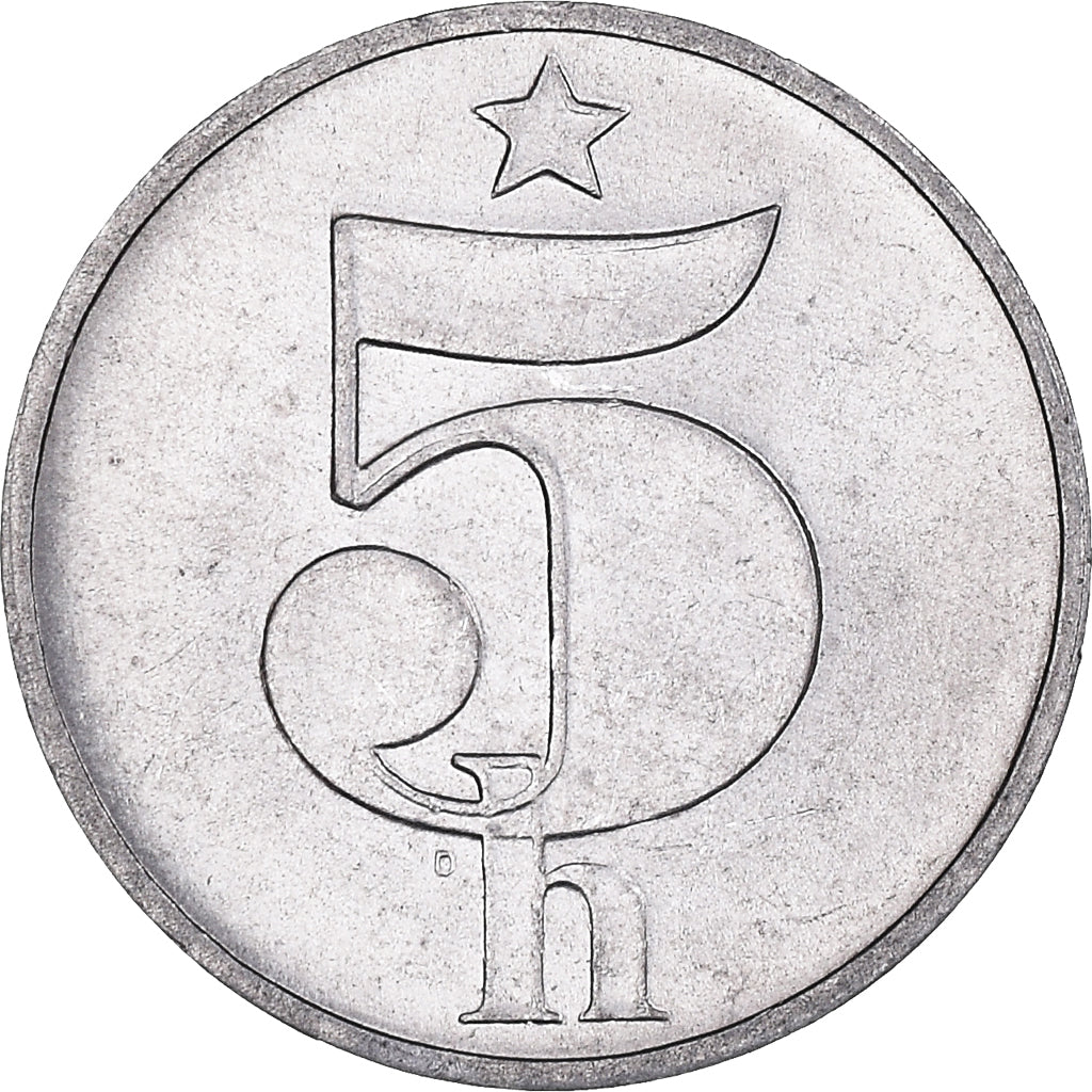 Coin, Czechoslovakia, 5 Haleru, 1978, MS(63), Aluminum, KM:86