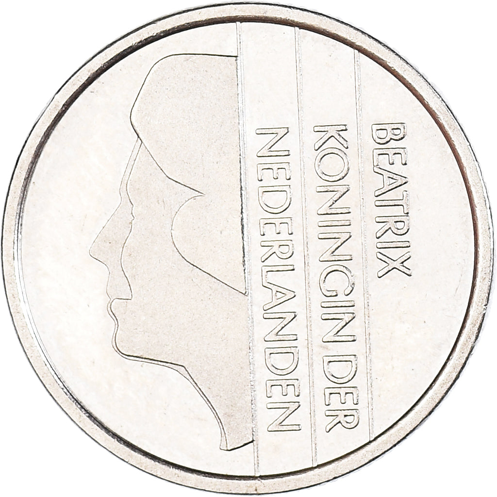 Moneta, Holandia, Beatrix, 25 Cents, 1998, AU(50-53), Nikiel, KM:204