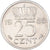 Moeda, Países Baixos, Juliana, 25 Cents, 1956, EF(40-45), Níquel, KM:183