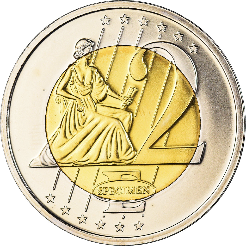 Vaticaan, Medaille, 2 E, Essai-Trial Benoit XVI, 2011, UNC-, Bi-Metallic