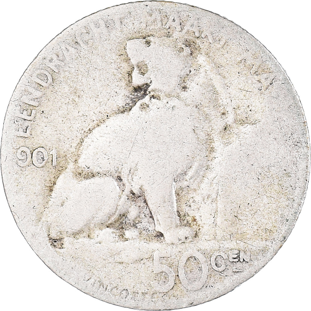 Munten, België, 50 Centimes, 1909, ZG+, Zilver, KM:51