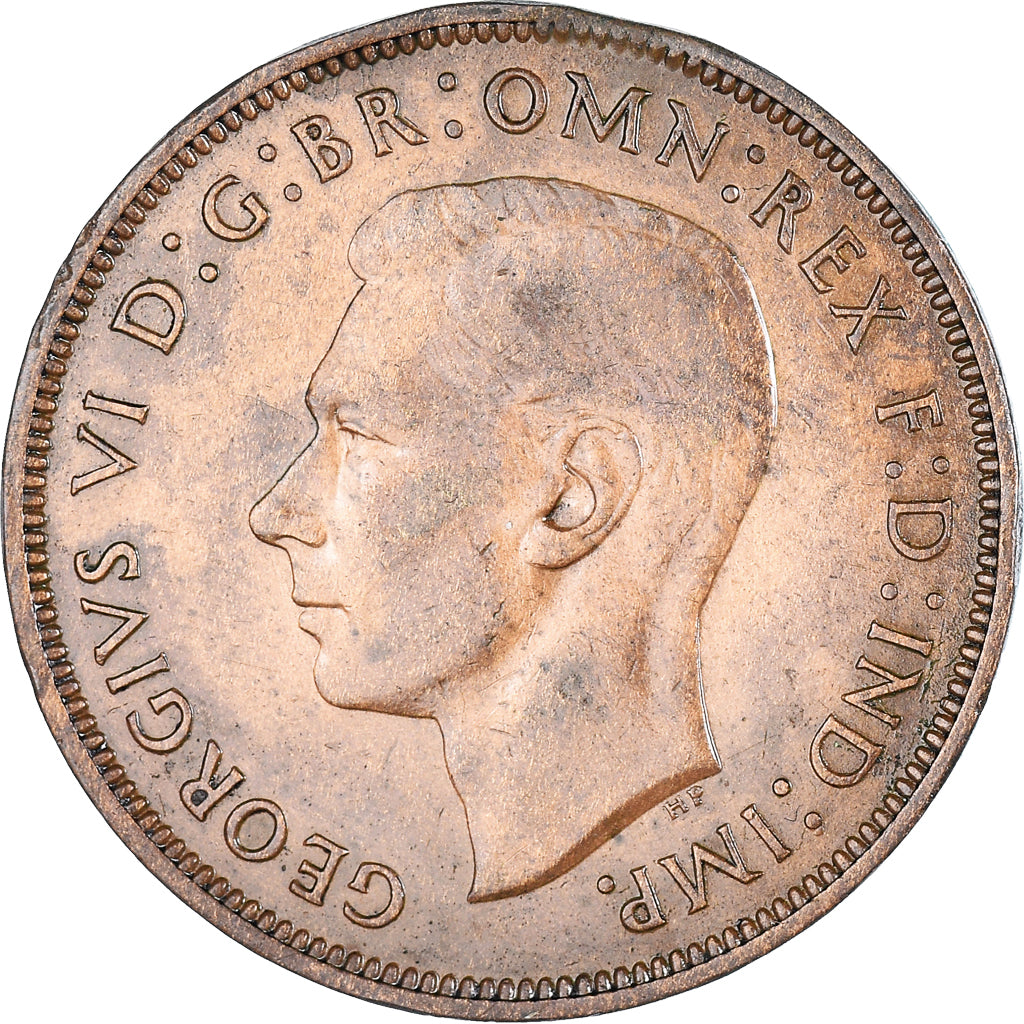 Coin, Great Britain, George VI, Penny, 1939, EF(40-45), Bronze, KM:845