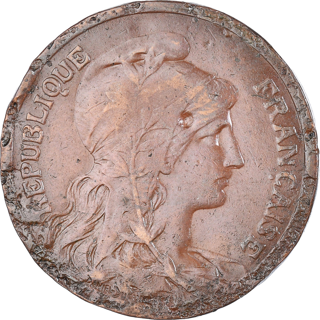 Munten, Frankrijk, Dupuis, 10 Centimes, 1916, Paris, ZG+, Bronzen, KM:843
