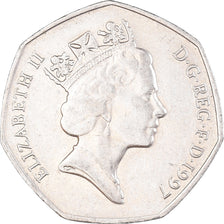 Coin, Great Britain, Elizabeth II, 50 Pence, 1997, EF(40-45), Copper-nickel
