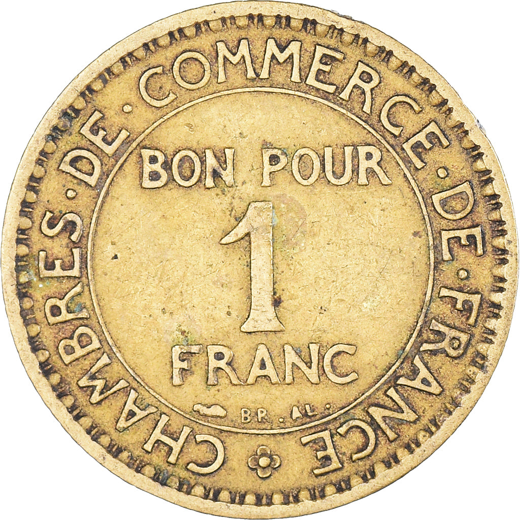 Coin, France, Chambre de commerce, Franc, 1920, Paris, VF(30-35)