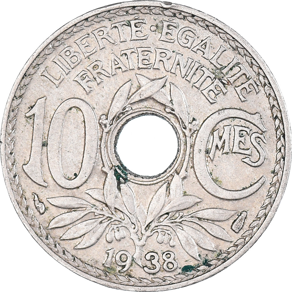 Coin, France, Lindauer, 10 Centimes, 1938, EF(40-45), Copper-nickel, KM:866a