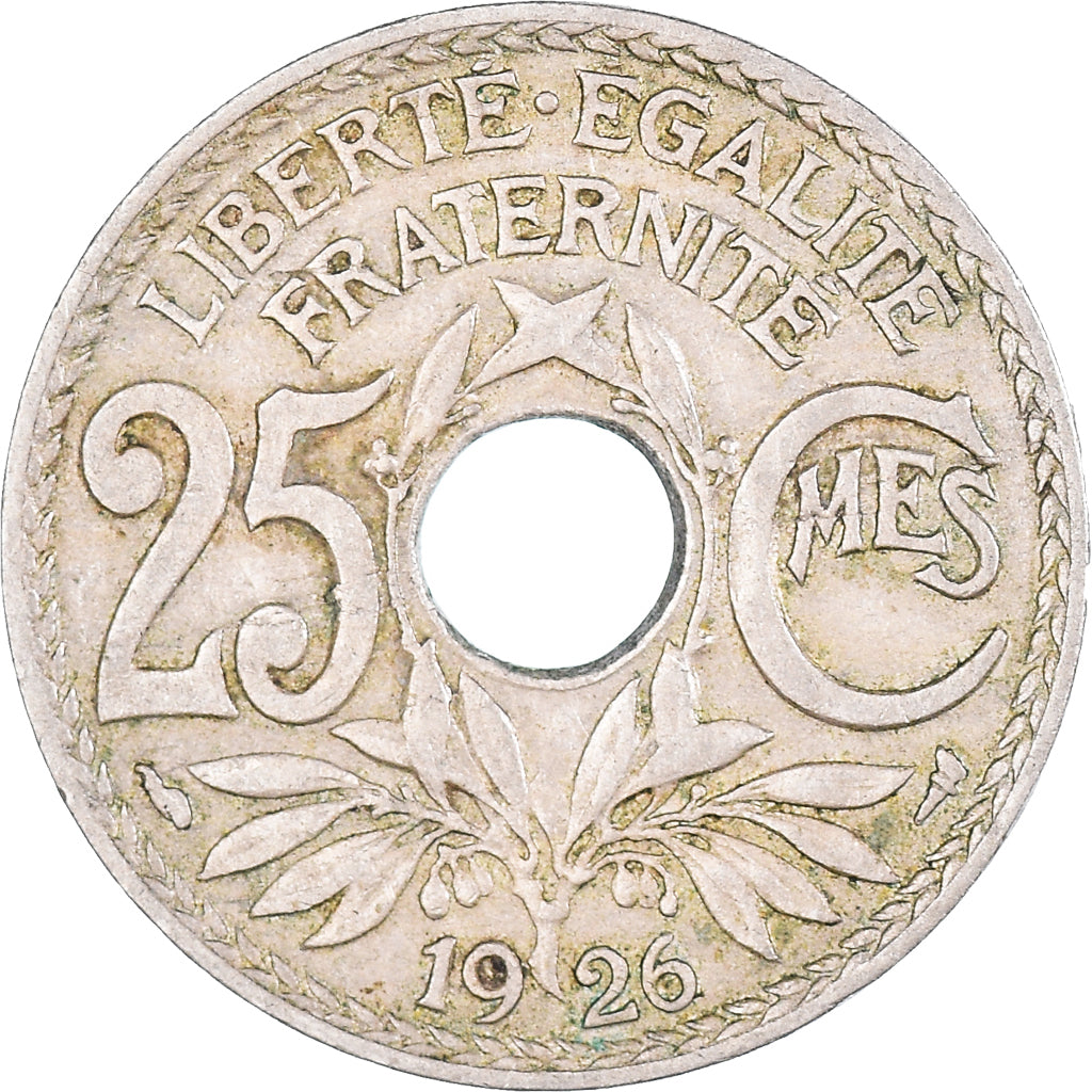Coin, France, Lindauer, 25 Centimes, 1926, EF(40-45), Copper-nickel, KM:867a
