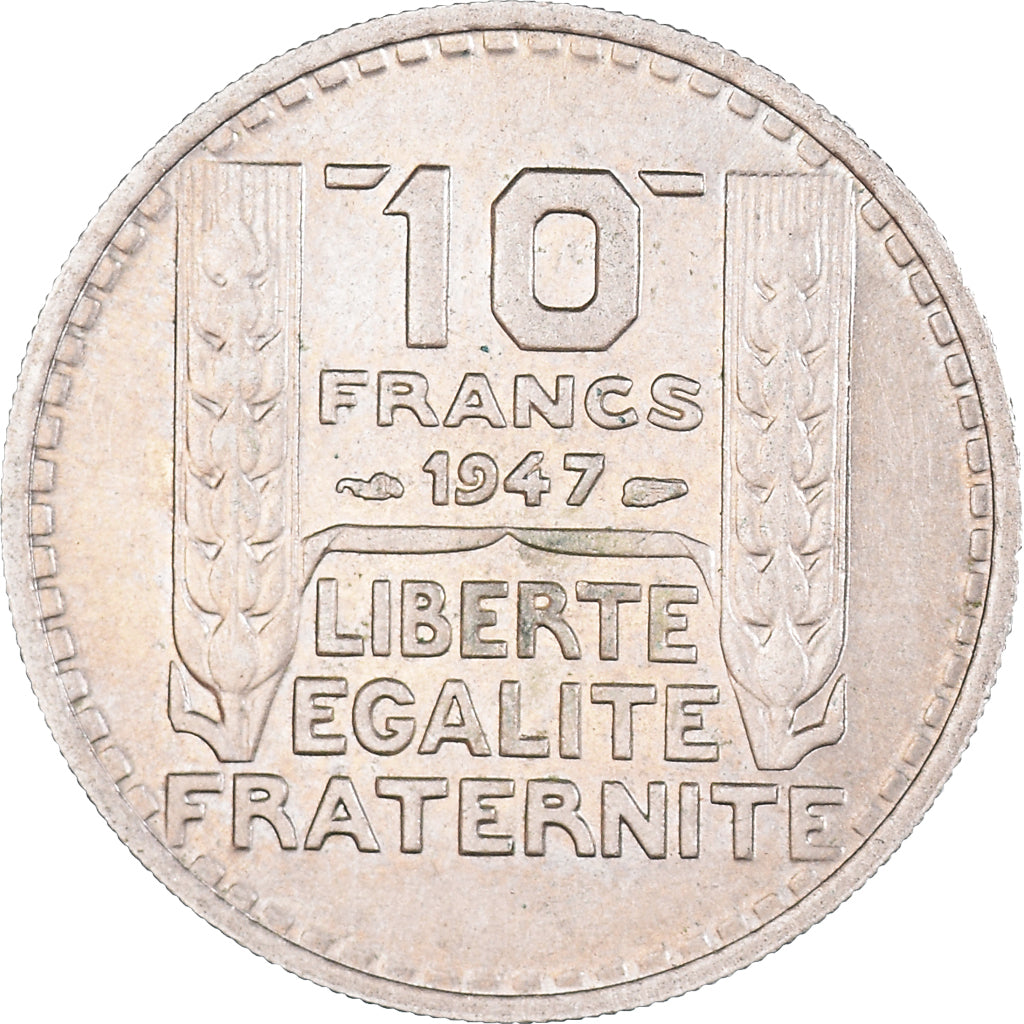 Coin, France, Turin, 10 Francs, 1947, AU(50-53), Copper-nickel, KM:908.1