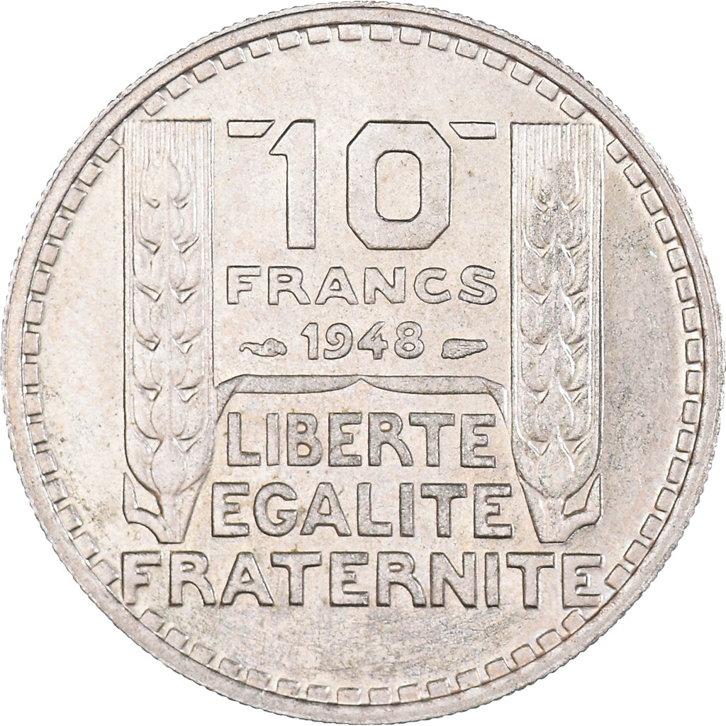 Münze, Frankreich, Turin, 10 Francs, 1948, Paris, VZ, Kupfer-Nickel, KM:909.1