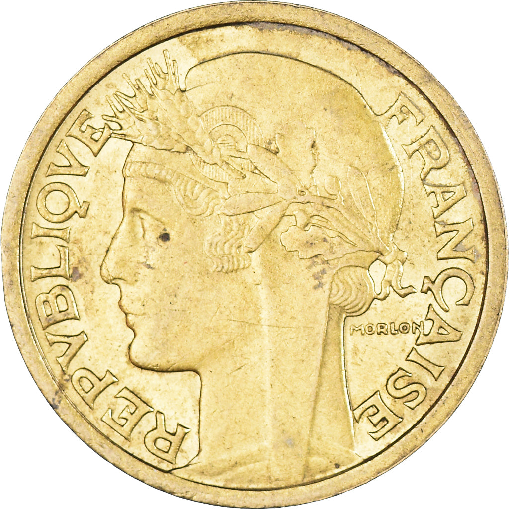 Moneda, Francia, Morlon, 2 Francs, 1940, EBC, Aluminio - bronce, KM:886