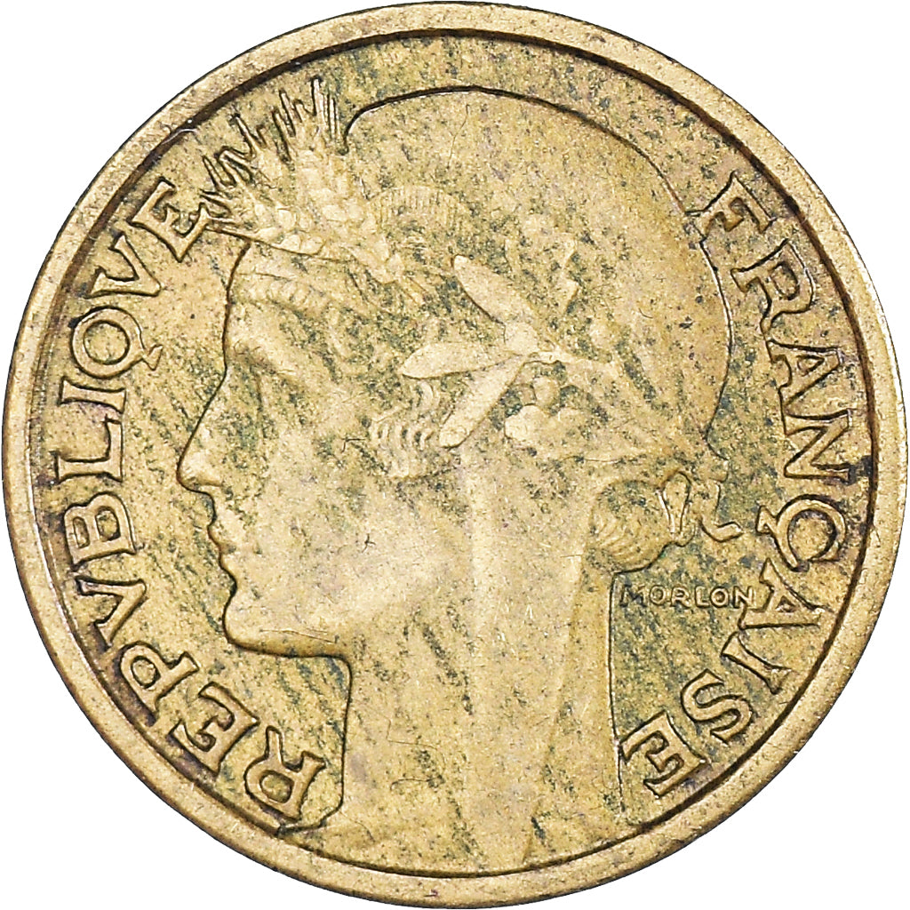 Moneta, Francja, Morlon, 50 Centimes, 1940, EF(40-45), Aluminium-Brąz, KM:894.1