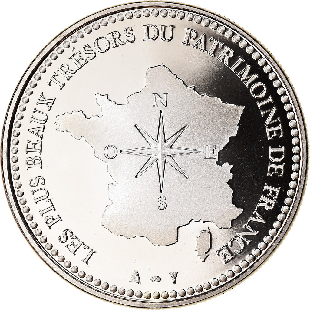 France, Medal, Le Pont du Gard, MS(63), Copper-nickel