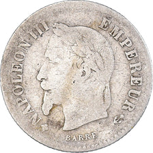 Monnaie, France, Napoleon III, Napoléon III, 20 Centimes, 1867, Strasbourg, TB