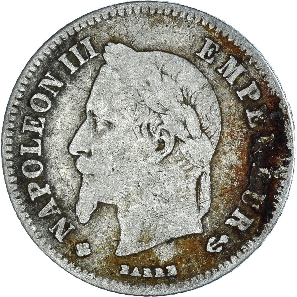Coin, France, Napoleon III, Napoléon III, 20 Centimes, 1866, Strasbourg