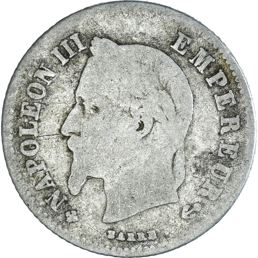 Monnaie, France, Napoleon III, Napoléon III, 20 Centimes, 1866, Strasbourg, B+