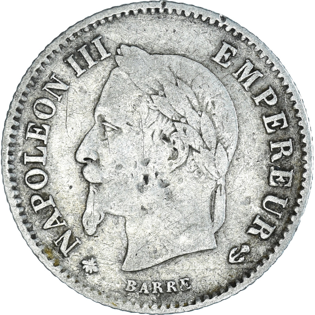 Coin, France, Napoleon III, Napoléon III, 20 Centimes, 1868, Paris, VF(20-25)