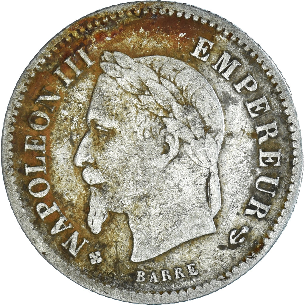Coin, France, Napoleon III, Napoléon III, 20 Centimes, 1867, Strasbourg