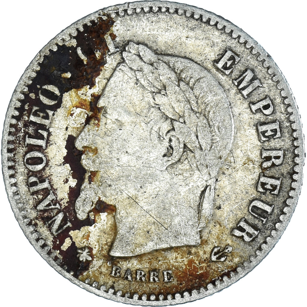 Munten, Frankrijk, Napoleon III, Napoléon III, 20 Centimes, 1867, Paris, ZG+