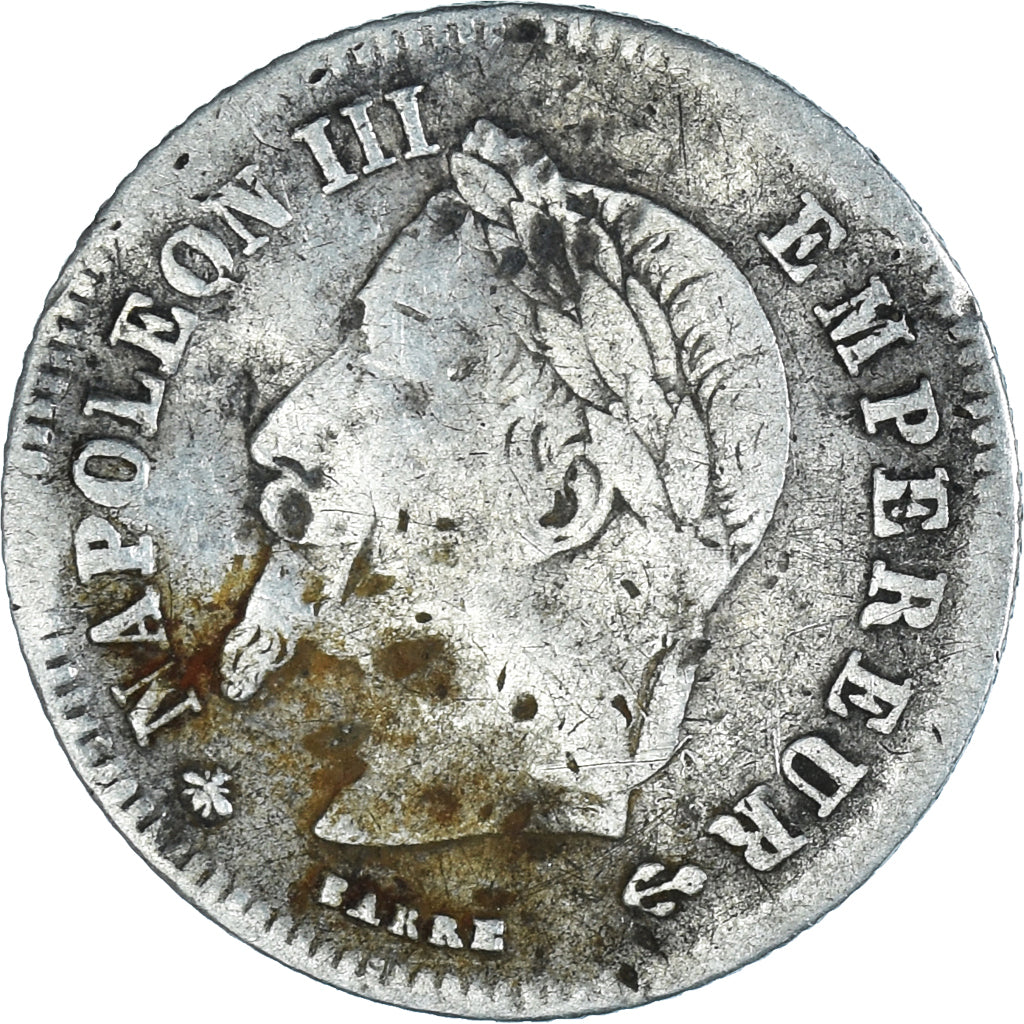 Moneta, Francia, Napoleon III, Napoléon III, 20 Centimes, 1867, Paris, B+