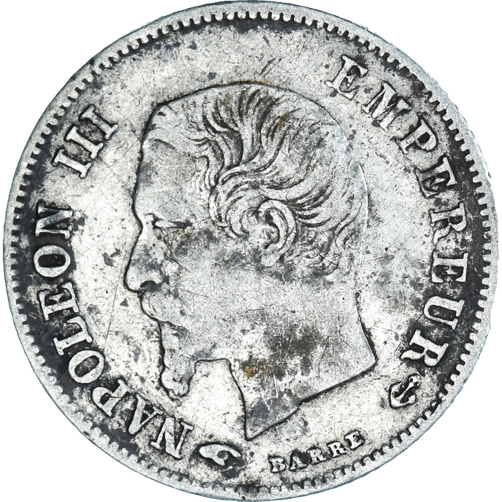 Moneda, Francia, Napoleon III, Napoléon III, 20 Centimes, 1860, Paris, MBC